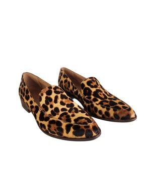 Madewell Frances Calf Hair Leopard Animal Print Loafer Size 9